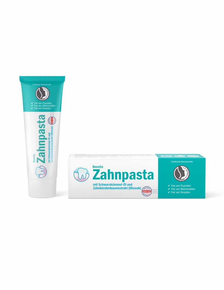 Zahnpasta aus Schwarzkümmelöl und Miswak - natürlich & vegan