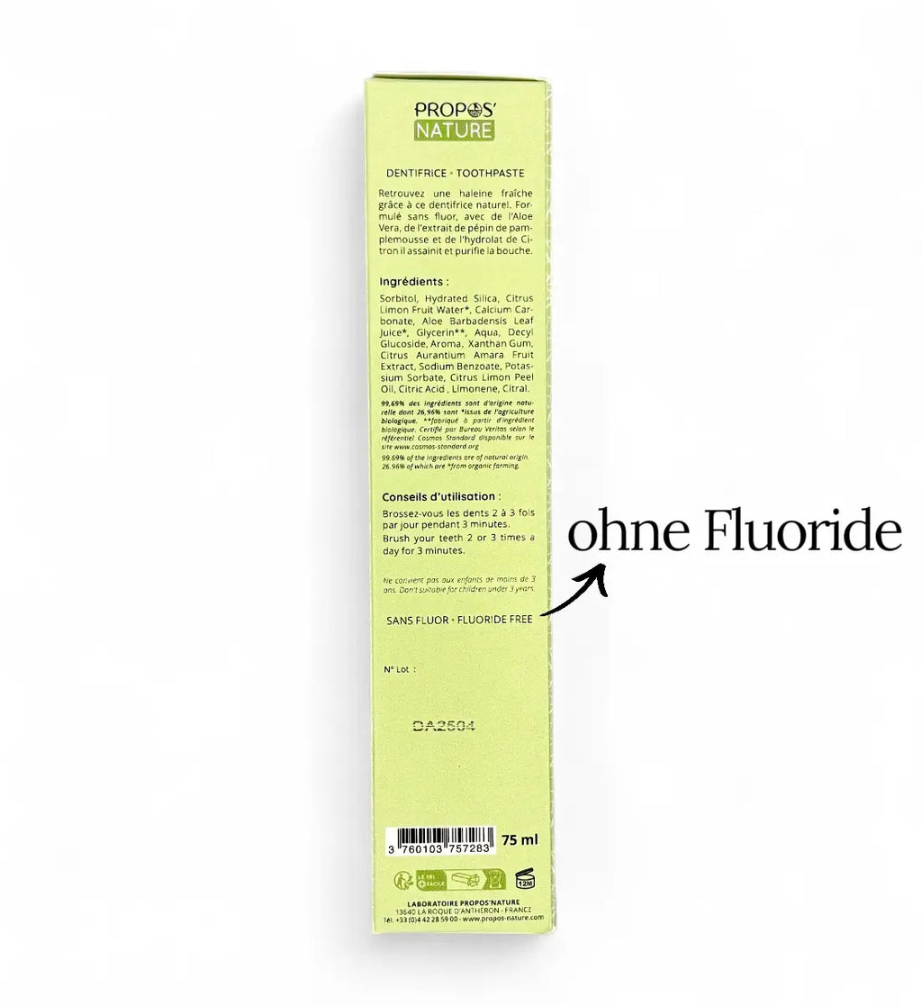 Bio Zahnpasta aus Aloe Vera & Zitrone