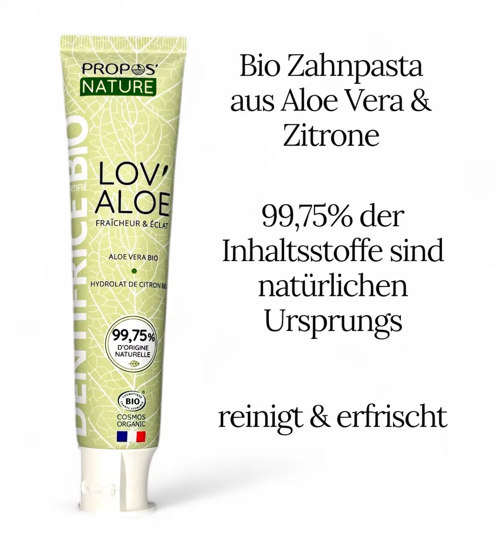 Bio Zahnpasta aus Aloe Vera & Zitrone