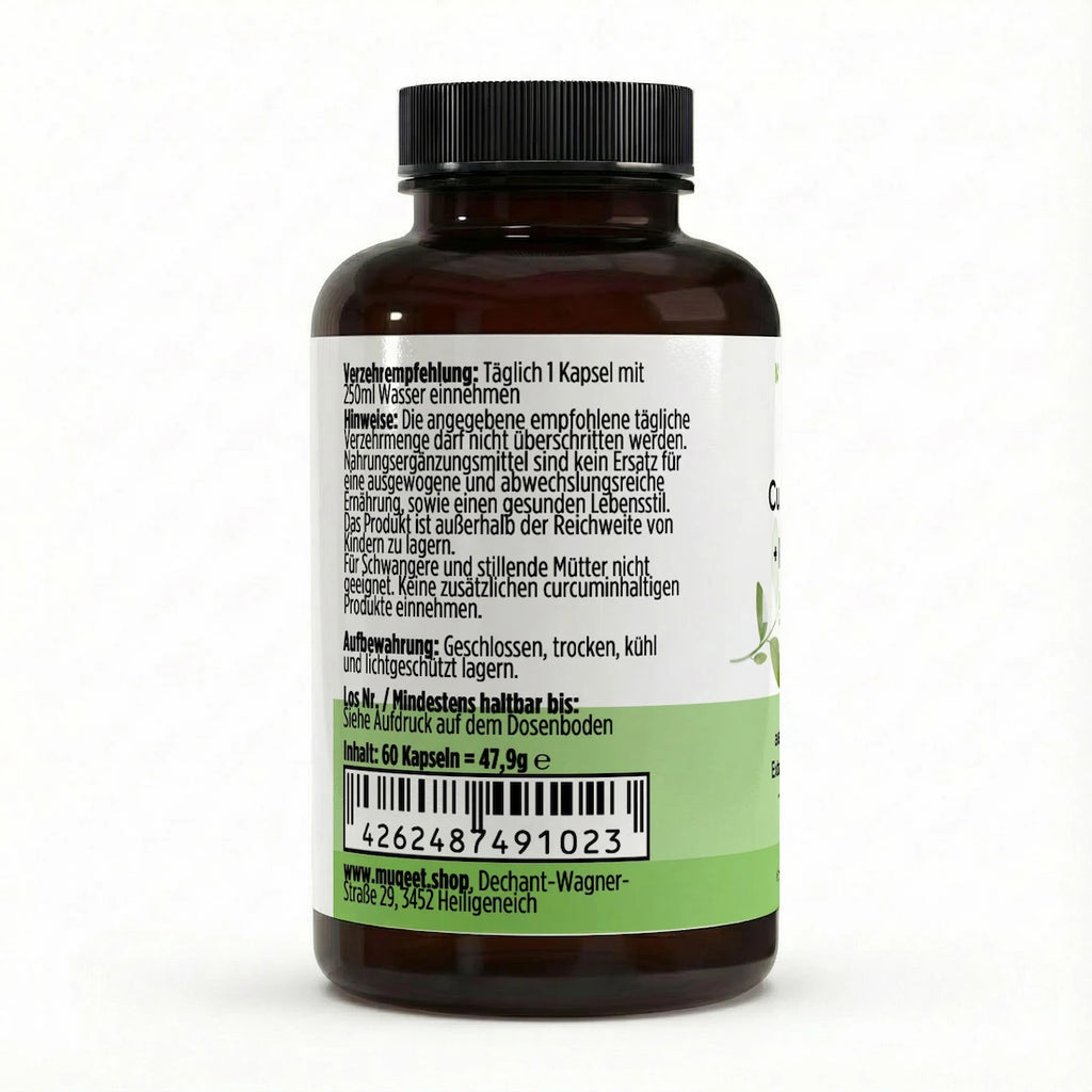 Curcuma Piperin Kapseln
