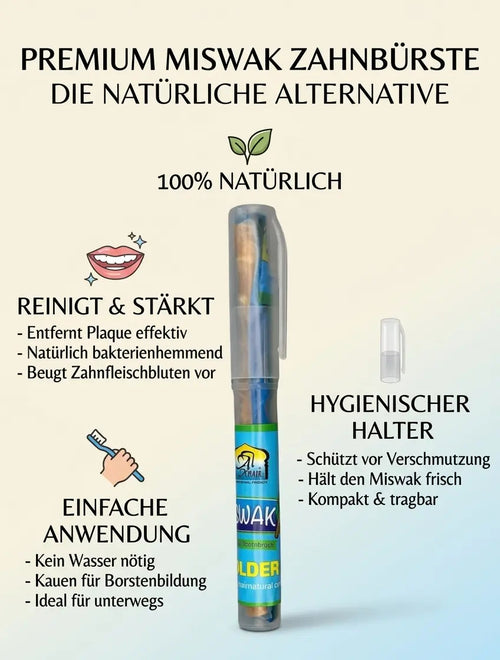 Miswak (Siwak) im Behälter