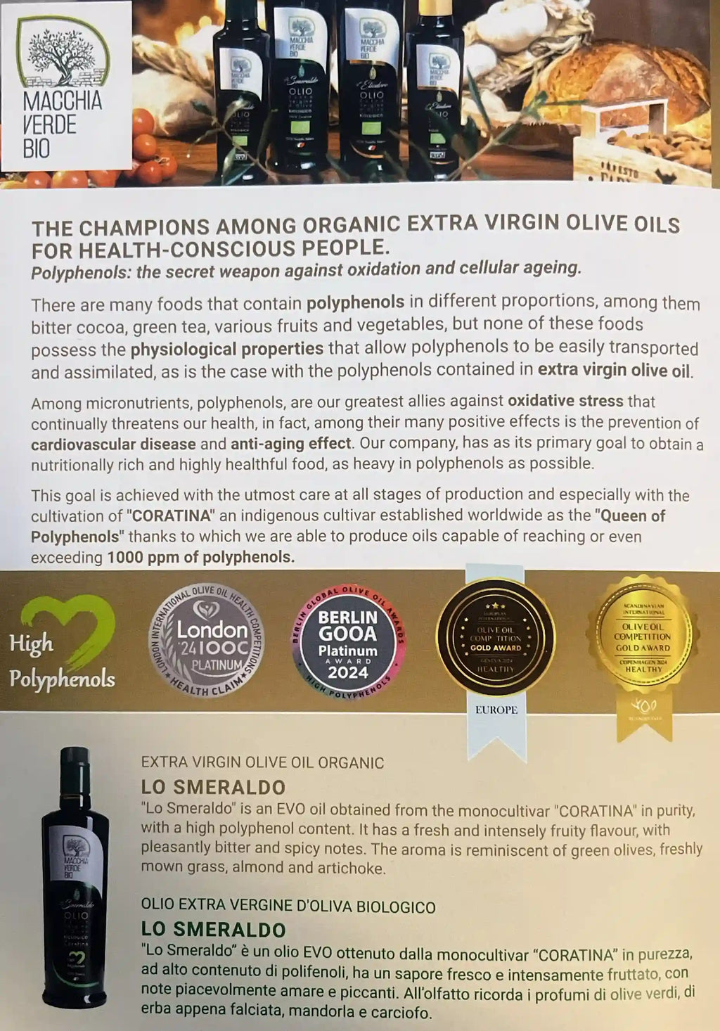 Premium Bio Olivenöl - Extra Nativ - 500ml