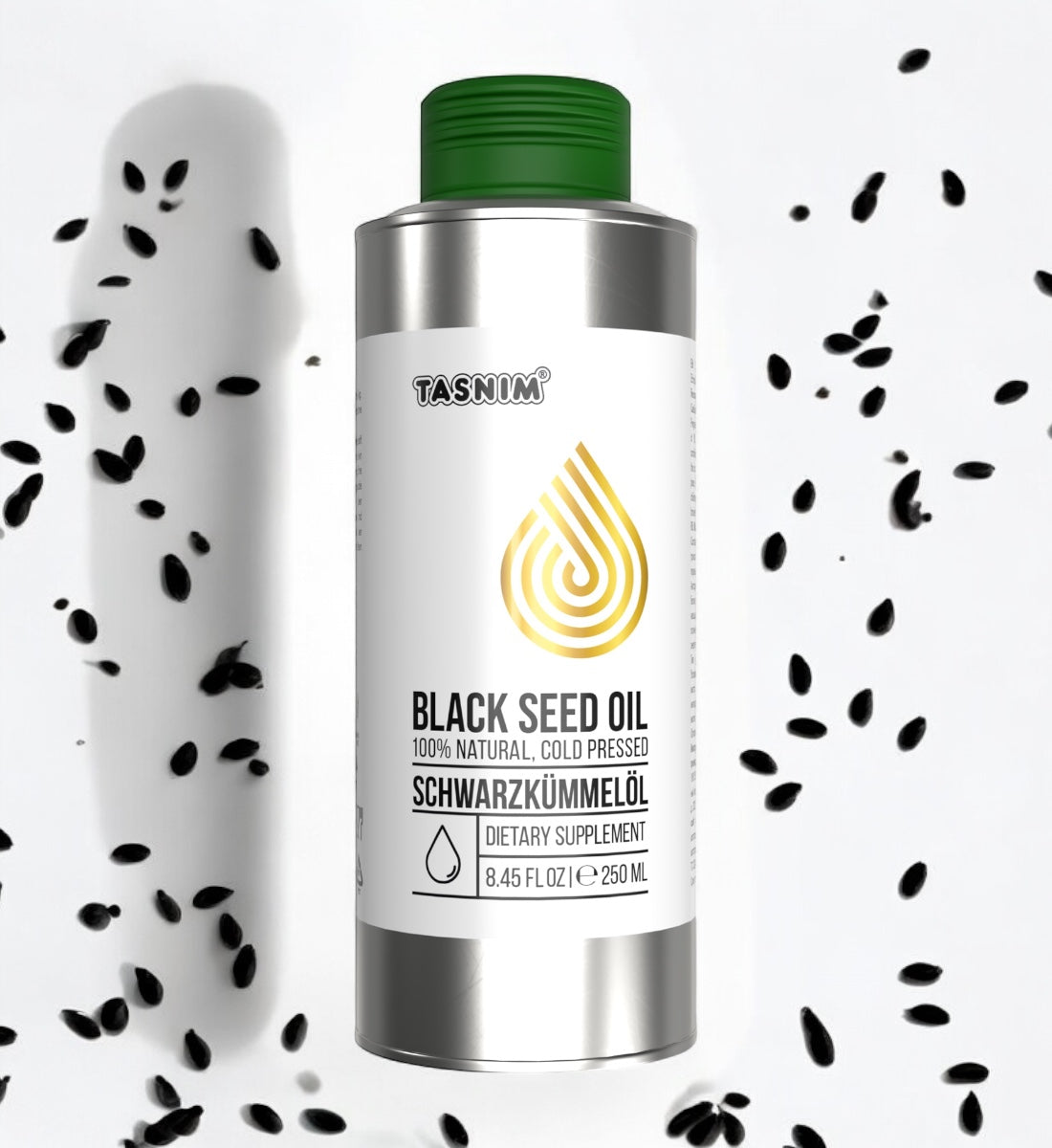 2 Tasnim Schwarzkümmelöle + 200g Schwarzkümmel GRATIS