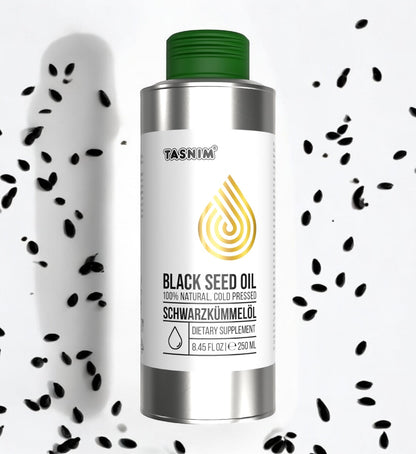 2 Tasnim Schwarzkümmelöle + 200g Schwarzkümmel GRATIS