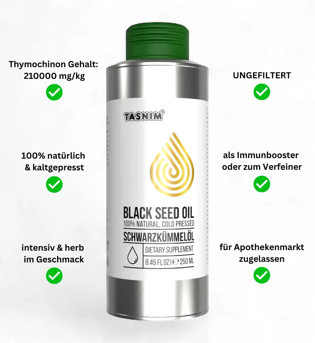 Schwarzkümmelöl Tasnim ungefiltert